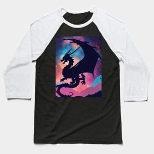 Dragon’s Night Sky Baseball T-Shirt